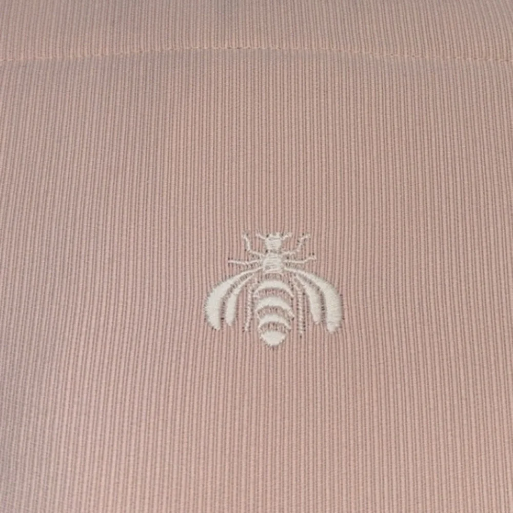 Restoration Hardware Embroidered Bee‎ 100% Cotton Rose Sham 12” x 18”